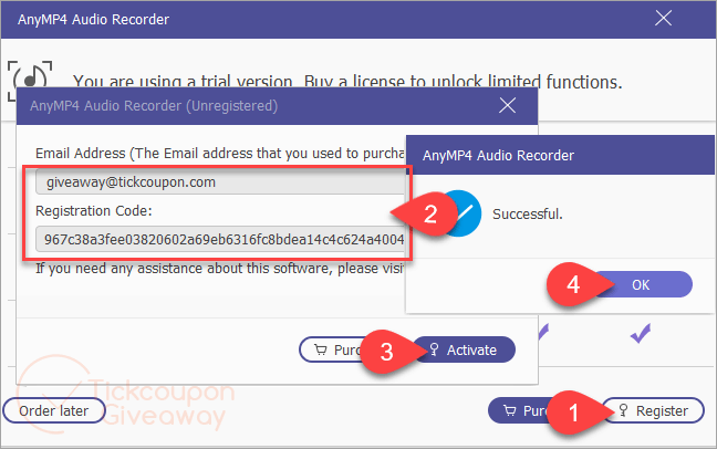 Activate AnyMP4 Audio Recorder Activate Anymp4 Audio Recorder
