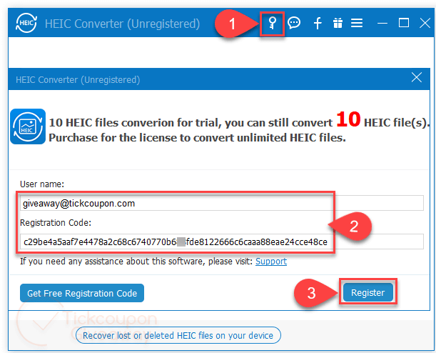 Aiseesoft Heic Converter Register