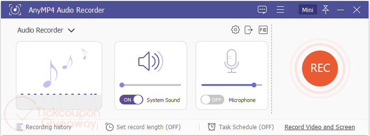 AnyMP4 Audio Recorder Screenshot Anymp4 Audio Recorder Screenshot