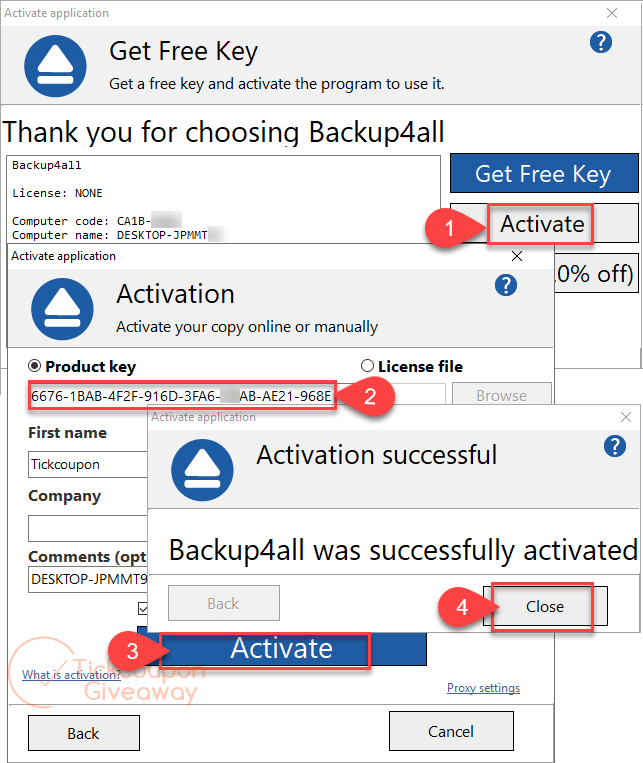 Backup4all Standard Activate