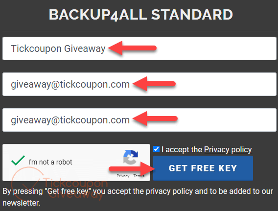 Backup4all Standard Get Free Key