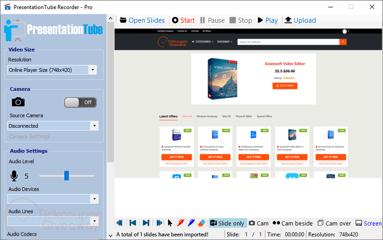 Presentationtube Recorder Pro Giveaway