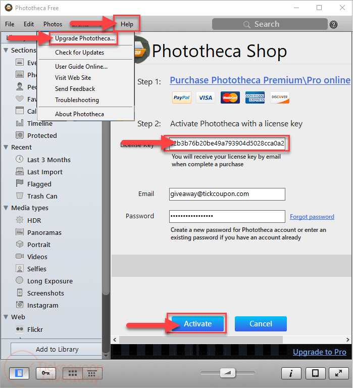 Activate Phototheca Home Activate Phototheca Home