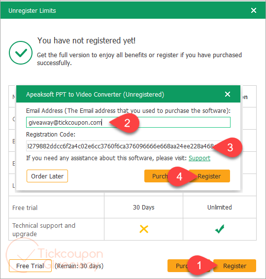 Apeaksoft PPT to Video Converter Registration apeaksoft ppt to video converter registration