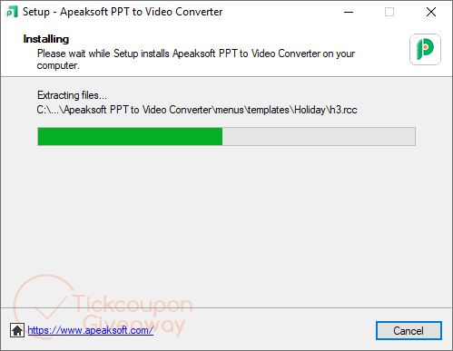 Install Apeaksoft PPT to Video Converter install apeaksoft ppt to video converter