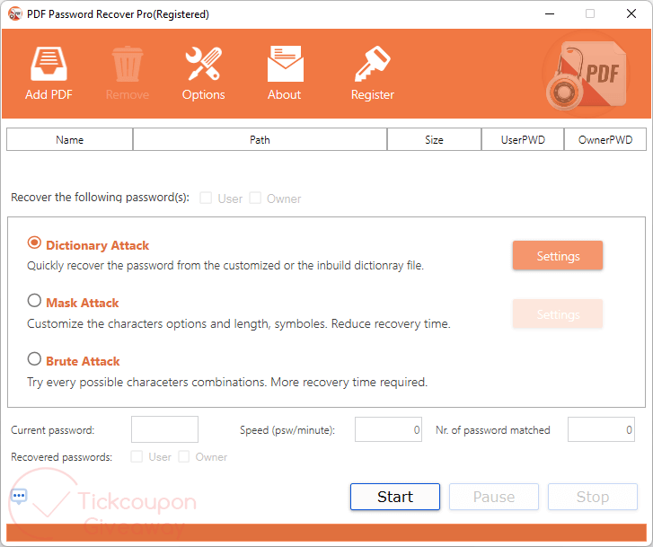 pdf password recover pro free license key screenshot PDF Password Recover Pro Free License Key Screenshot