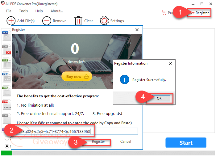 all pdf converter registration