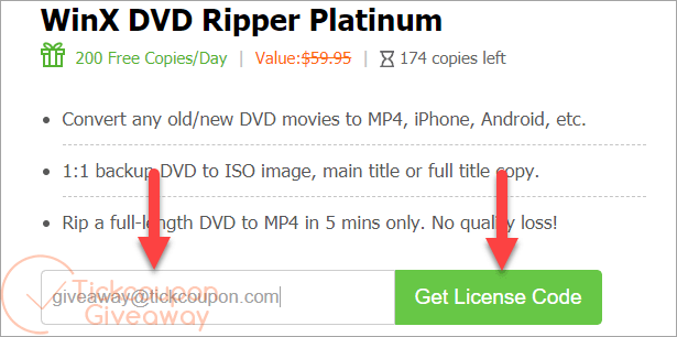 Get License Code WinX DVD Ripper Platinum Get License Code WinX DVD Ripper Platinum