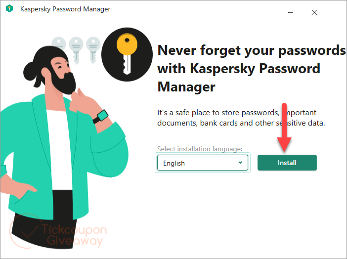 kaspersky password manager installation