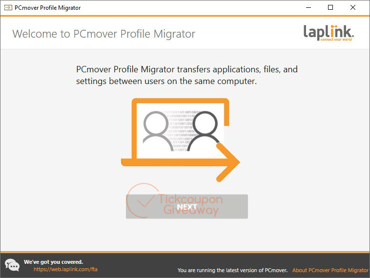 laplink pcmover profile migrator giveaway