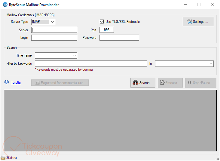 mailbox downloader screenshot