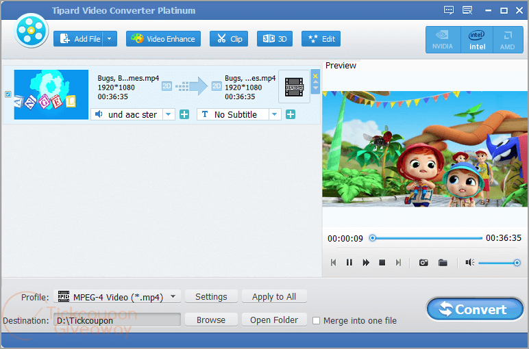 Tipard Video Converter Platinum Giveaway tipard video converter platinum giveaway