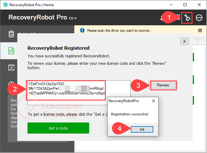 recoveryrobot pro giveaway license key