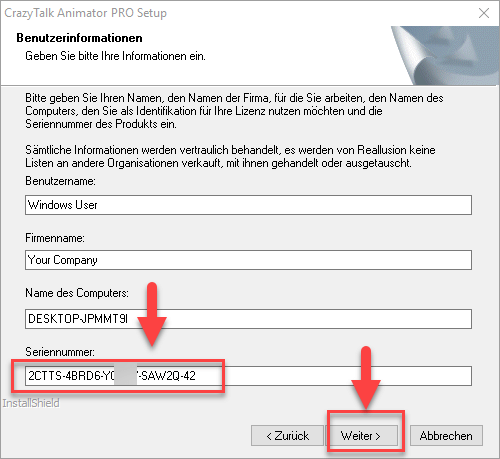 activate crazytalk animator