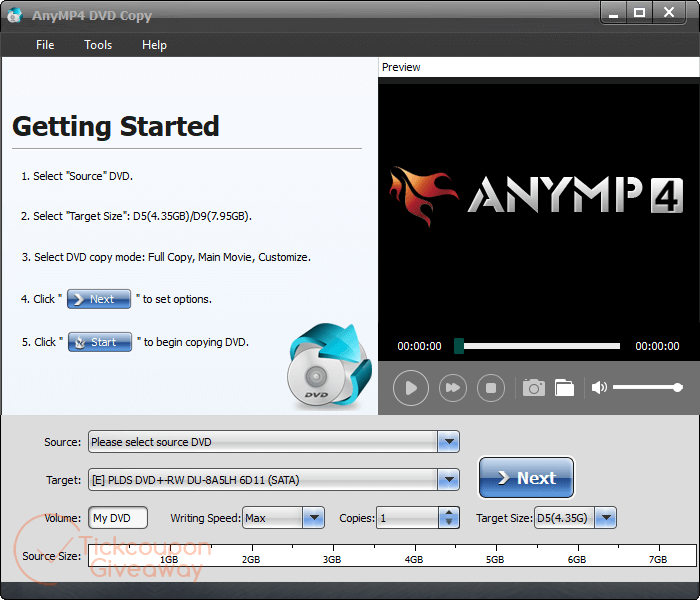 AnyMP4 DVD Copy Giveaway anymp4 dvd copy giveaway
