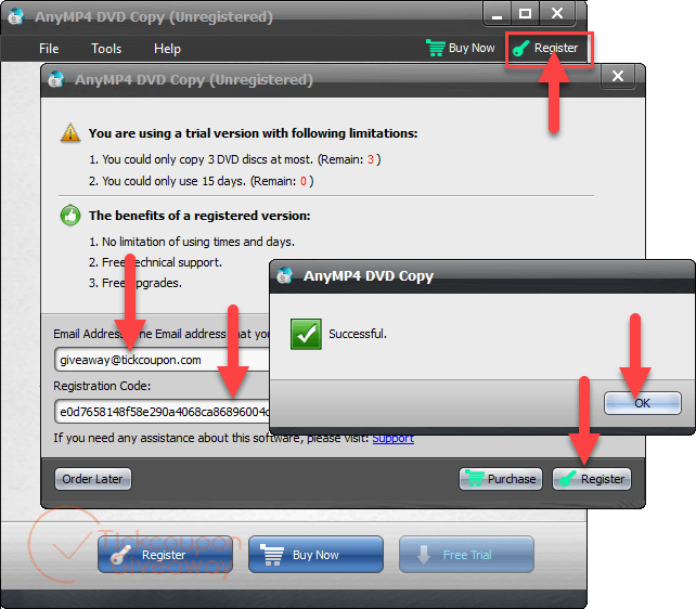 AnyMP4 DVD Copy Registration anymp4 dvd copy registration