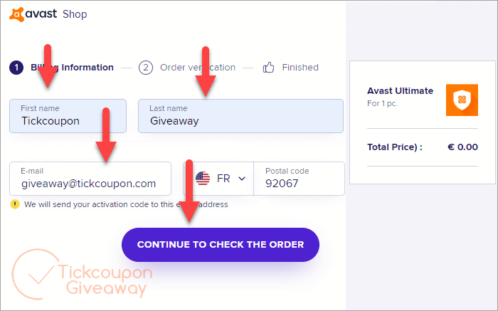 billing information avast ultimate