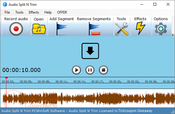 audio split & trim giveaway