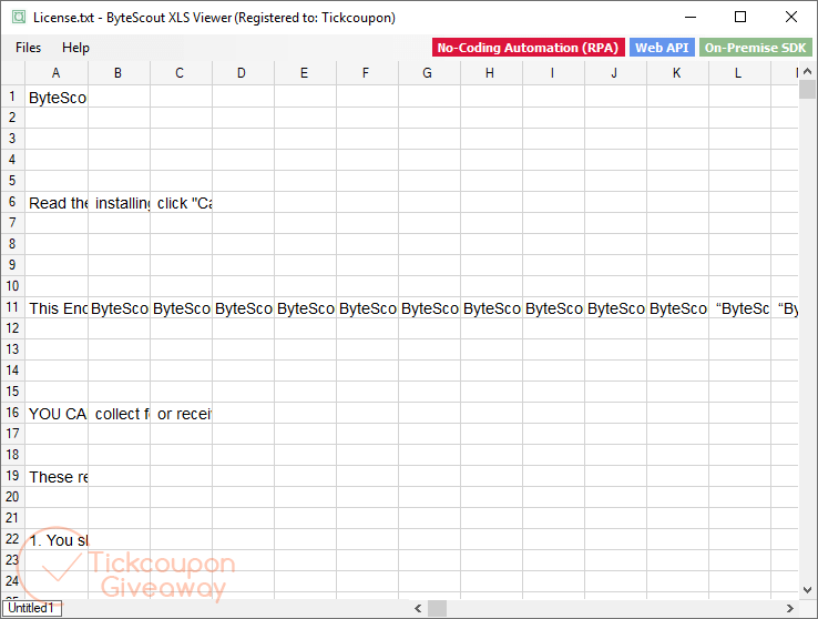 bytescout xls viewer giveaway