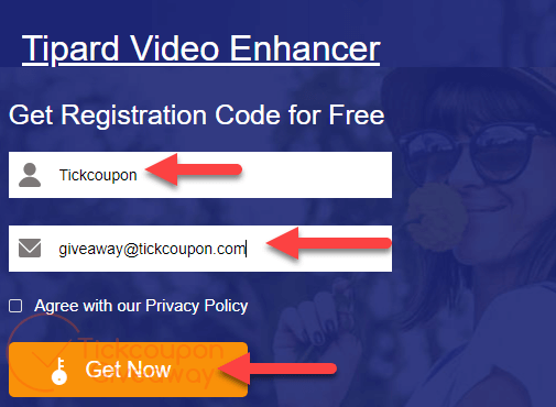 get key tipard video enhancer