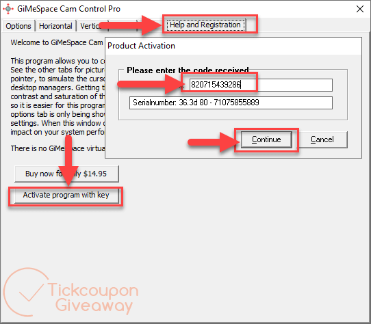 gimespace cam control pro activation