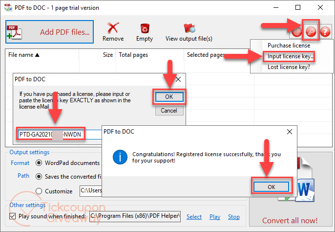 register trisun pdf to doc