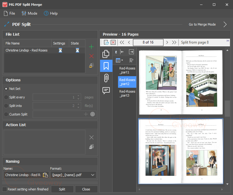 MG PDF Split Merge Giveaway Code Free