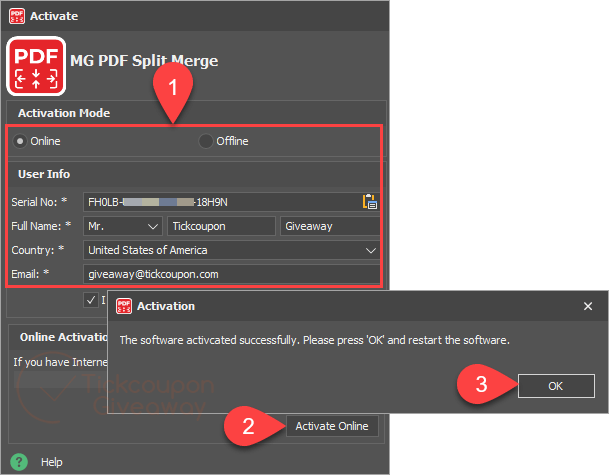 register mg pdf split merge