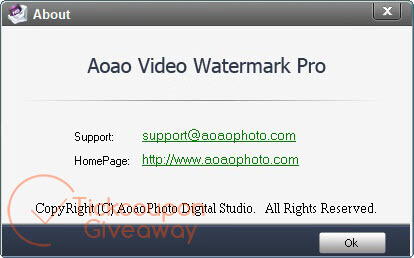 About Aoao Video Watermark Pro About Aoao Video Watermark Pro