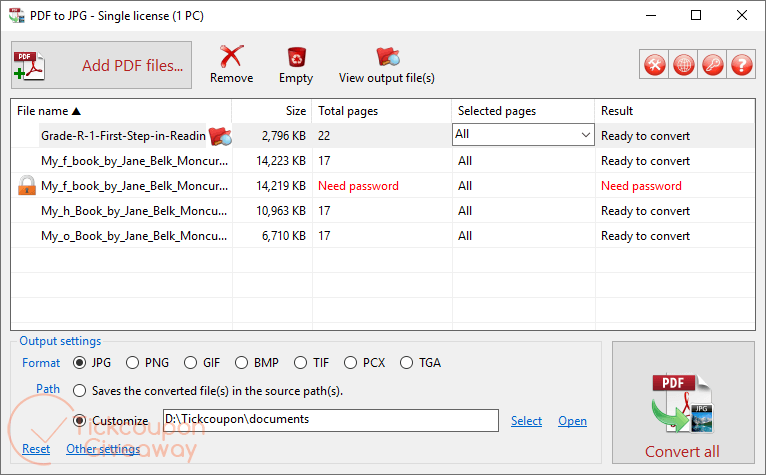 TriSun PDF to JPG Giveaway