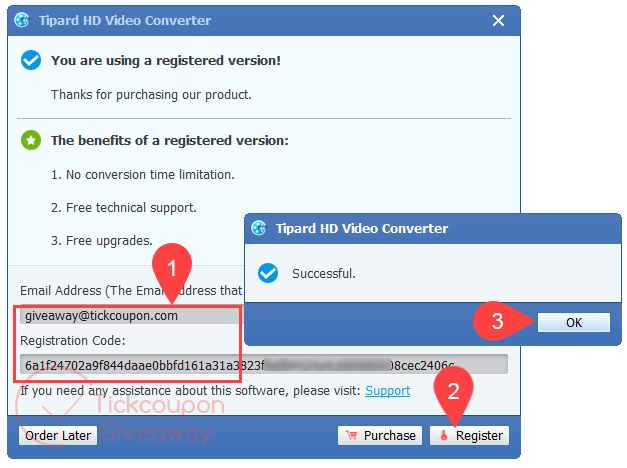tipard hd video converter registration code free
