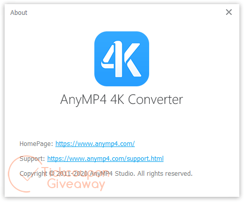 About AnyMP4 4K Converter