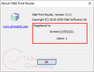 o k print router giveaway license