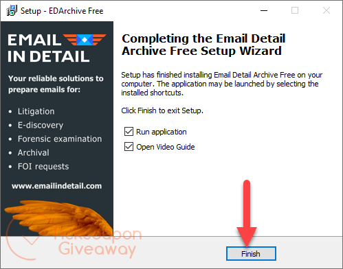 Install Email Detail Archive