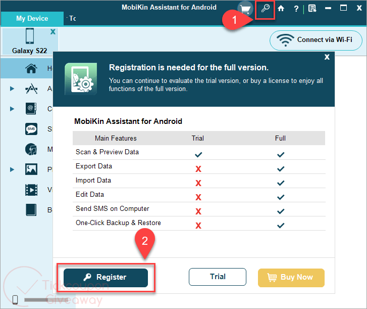 mobikin assistant for android registration code mobikin assistant for android registration code