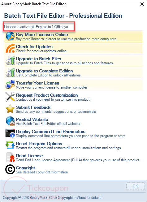 about binarymark batch text file editor professional about binarymark batch text file editor professional
