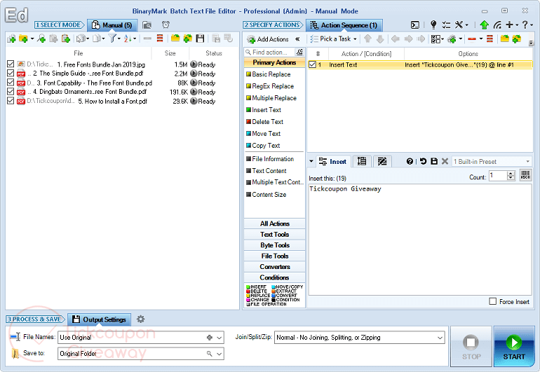binarymark batch text file editor professional giveaway Batch Text File Editor Professional Giveaway