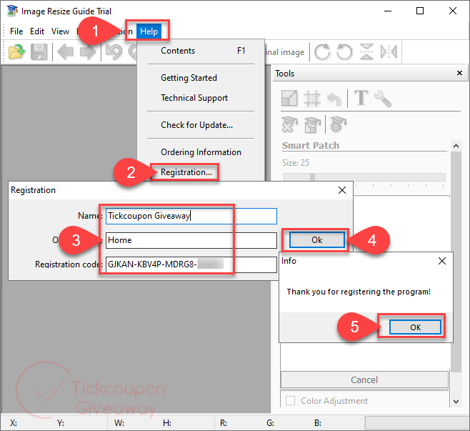 register image resize guide