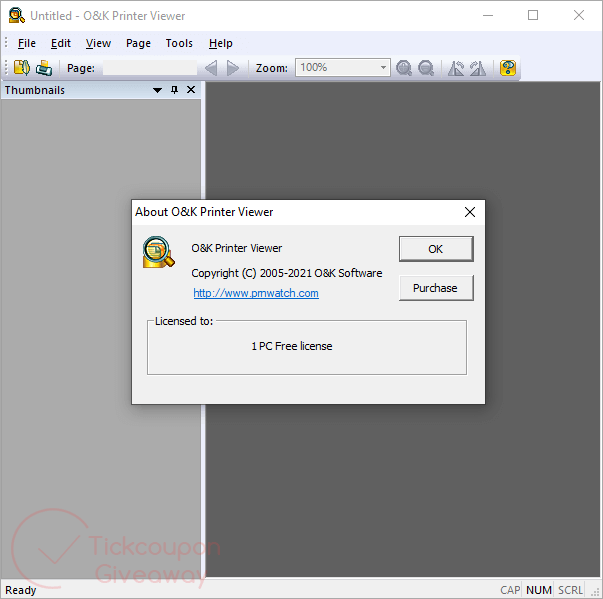 about o k printer viewer