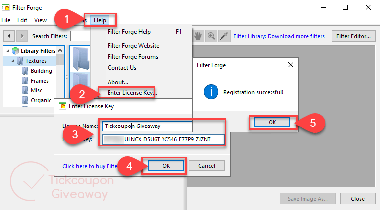 activate filter forge