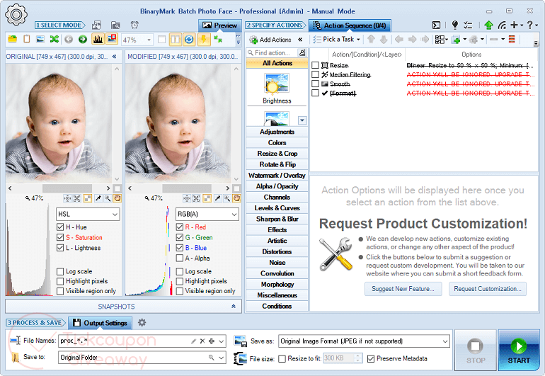 BinaryMark Batch Photo Face Professional Giveaway Screenshot