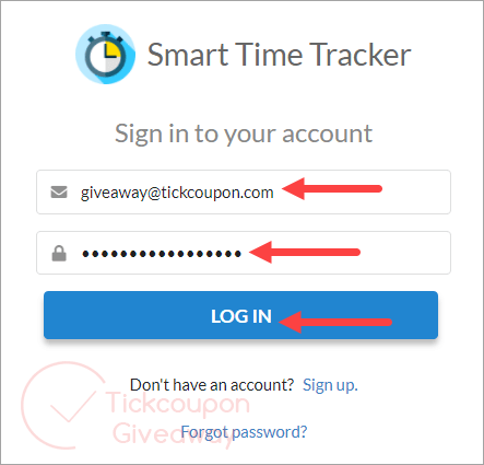 sign in smart time tracker
