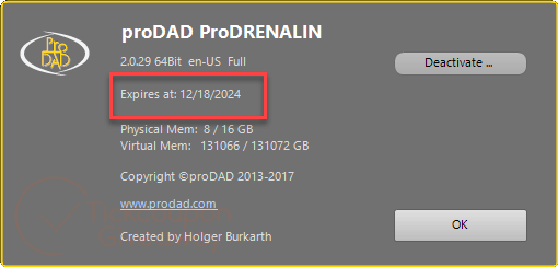 subscription prodad prodrenalin v2 plus