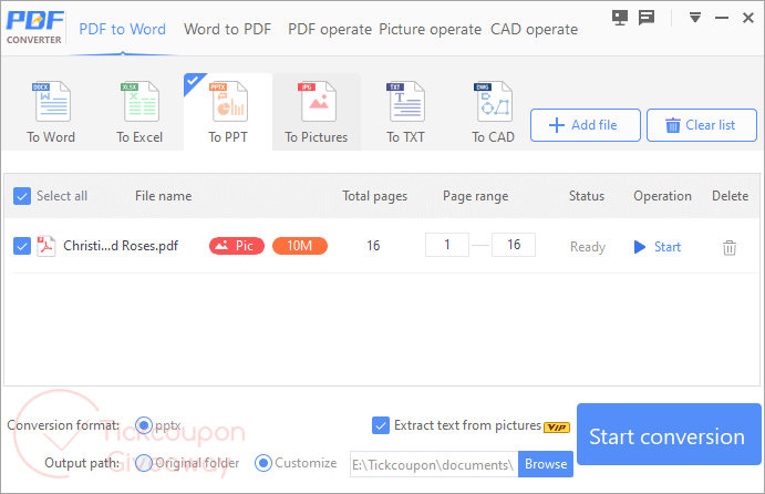 Convert CoolNew PDF PRO