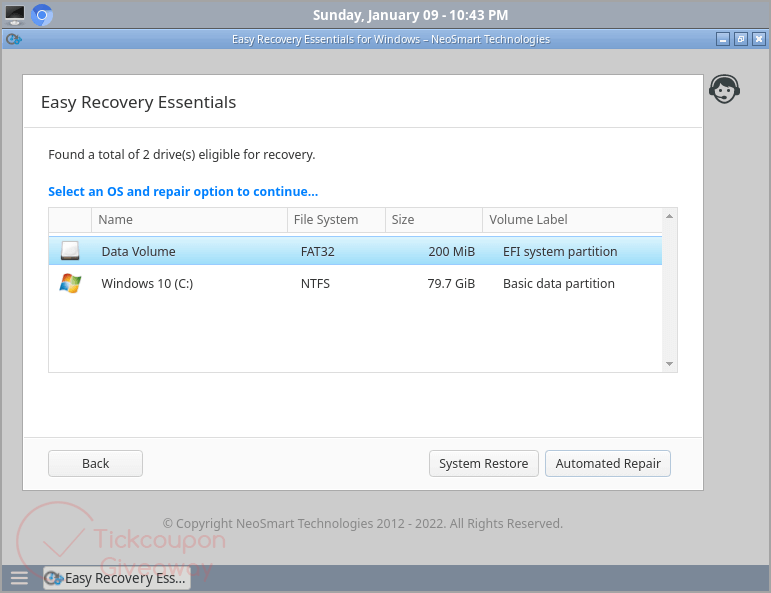 Easy Recovery Essentials for Windows 11