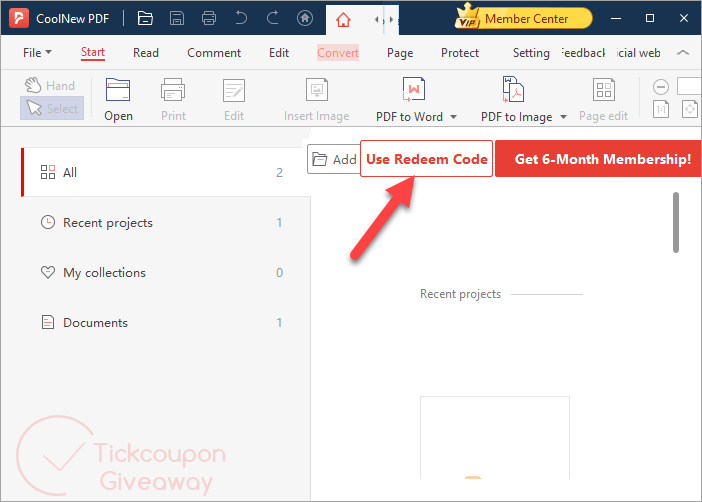 redeem code coolnew pdf pro