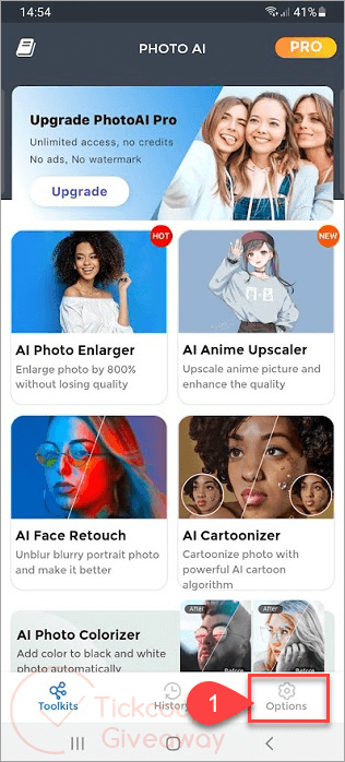Vertexshare PhotoAI Options
