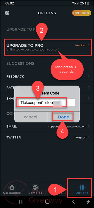 Redeem Code Vertexshare Cartoonize