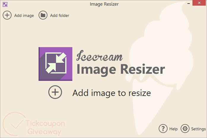 Icecream Image Resizer Pro Giveaway Screenshot