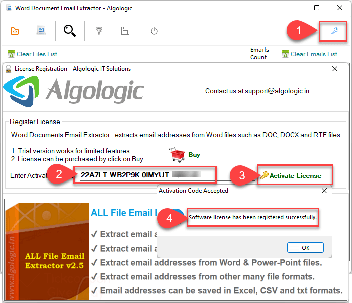 register word documents email